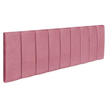 Imagem de Cabeceira Painel Casal Londres 1,40m Suede Rosa Dal Poz Estofados