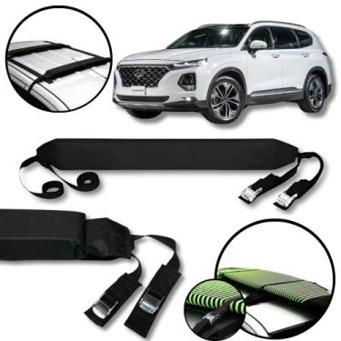 Imagem de Rack Teto Prancha Surf Carro Com Cinta Hyundai Santa fé - BR18