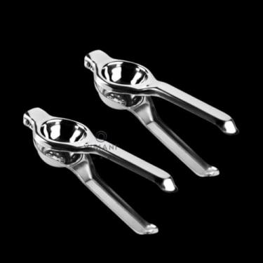 Imagem de Espremedor de Limão Manual em Aço Inox – Prático e Resistente para Drinks, Sucos, Bebidas e Saladas(2 UNID)