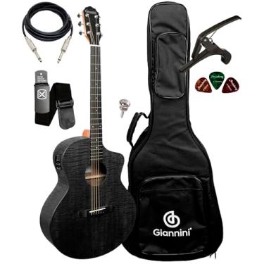 Imagem de Violão Aço Eletroacústico Giannini Gjm Com Bag + Acessórios (SBK)