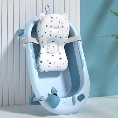 Imagem de Banheira Infantil Dobrável Com Caminha Para Banho Neném Baby - Tibaby,