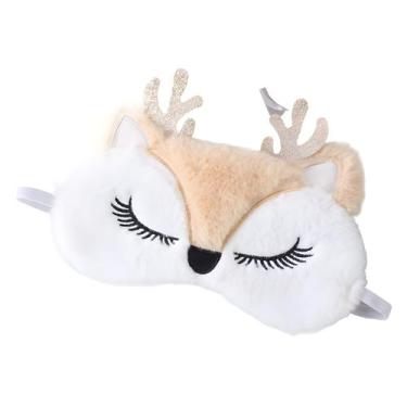 Imagem de Máscara de dormir Máscara de olhos de desenho animado de pelúcia para 
