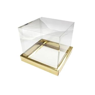 Imagem de Caixa Panetone 250g 12x12 C/5 Ouro Texturizado