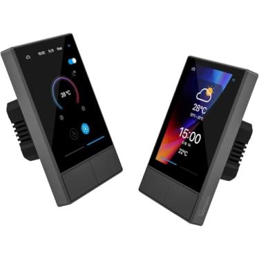 Imagem de SONOFF Nspanel Interruptor Inteligente, Interruptor Doméstico Inteligente de Detecção de Temperatura, Wi-Fi Controle De Tela Sensível Ao Toque, 2 Botões, Compatível com Alexa (2-NSpanel-US)