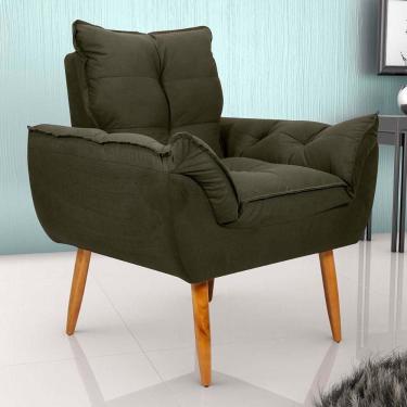 Imagem de Poltrona Opala Tokio Para Descanço Confortável Toquio Matrix Suede Capuccino