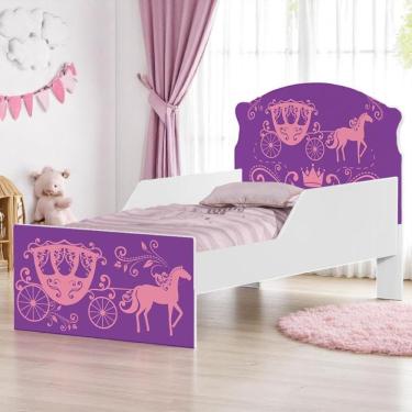 Imagem de Cama Infantil Tick Carruagem De Princesa Com Colchão