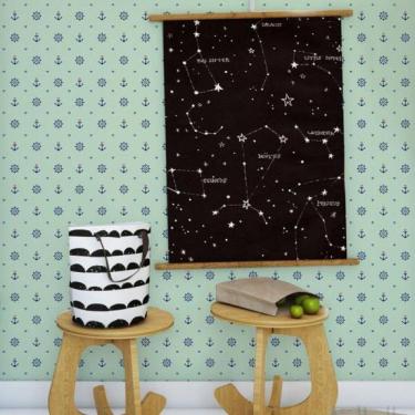 Imagem de Papel De Parede Infantil Marinheiro Verde