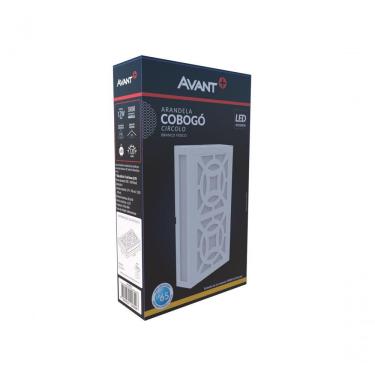 Imagem de Arandela Led Cobogó Circolo 12w 3000k Branco Biv Ip65 Avant