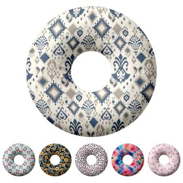 Imagem de Travesseiro de piercing de orelha para dormir de lado, travesseiros com furos para dor de ouvido, travesseiro de donut para adultos, CNH, alívio de dor de ouvido, almofada de pressão e orifício no