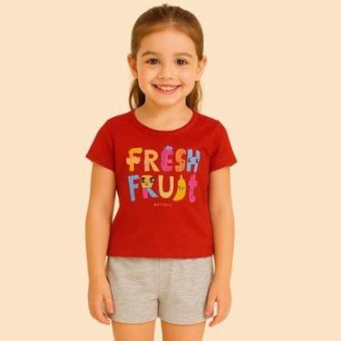 Imagem de Conjunto Feminino Fresh Fruit Kely Kety Shorts Moletinho-Feminino