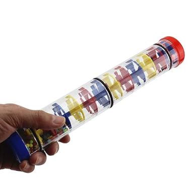 Imagem de Acouto Brinquedo Rainmaker Rain Stick - Shaker para Educação Musical para Crianças, Jardim de Infância Com Tubo de Chocalho, Plástico Seguro Com Efeitos Sonoros de Chuva Simulados, Desenvolvimento