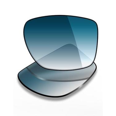 Imagem de Mryok Lentes de reposição UV400 para óculos Oakley Chamfer Squared OX8143 54 mm, HD Polarized, proteção UV, resistente a impactos e ajuste perfeito - Azul degradê matiz