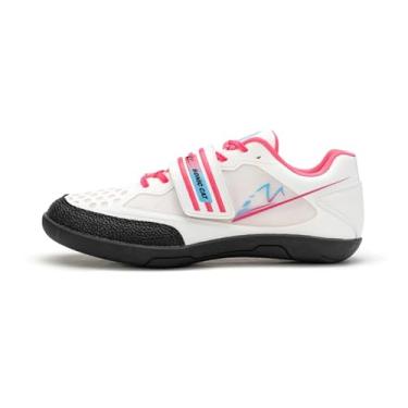 Imagem de Tênis de atletismo para homens, mulheres, crianças, meninos, meninas, tênis de arremesso de carbono para arremesso de peso e competição de disco, treinamento profissional, Branco, 41
