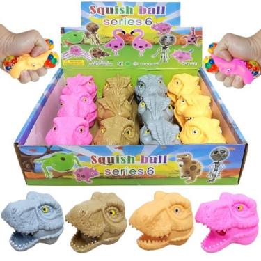 Imagem de 12 Brinquedos Squishy Dino Rex Relaxante Lembrança Aniversário Festa S