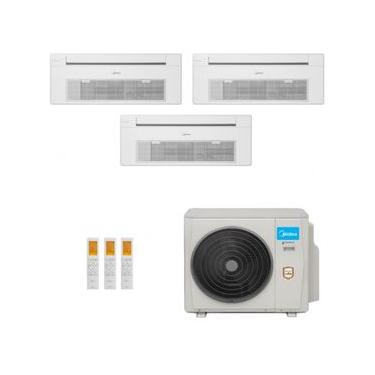 Imagem de Ar-Condicionado Multi Split Inverter Midea 36.000 (3x Evap Cassete 1 Via 12.000) Quente/Frio 220V