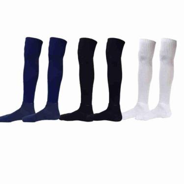 Imagem de Kit 3 Meião de Futebol Kanxa Profissional, Azul escuro