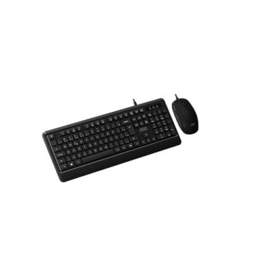 Imagem de Kit Teclado e Mouse Com Fio - Preta