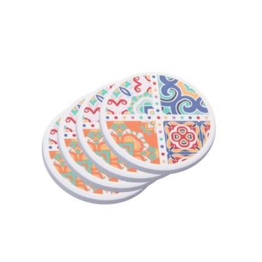 Imagem de Conjunto 4 Porta Copos De Granilite Ladrilho - Wolff