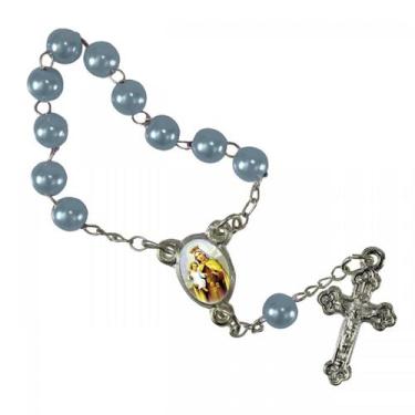 Imagem de 50 Mini Terços com Foto Nossa Senhora do Carmo - SJO Artigos Religioso