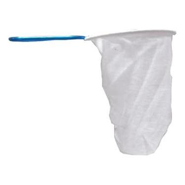 Imagem de Kit 2 Coador De Café Flanela Pano Extra Grande Branco 36 Cm