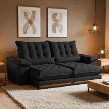 Imagem de Sofá Retrátil e Reclinável Molas Ensacadas 3 Lugares 250cm Istambul - 