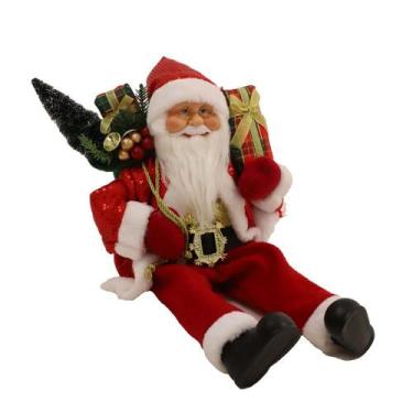 Imagem de Boneco Papai Noel Oslo Sentado 40cm - Niazitex, Único