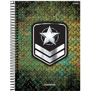 Imagem de Caderno Espiral Capa Dura Universitário 1 Matéria Adventure 80 Folhas Jandaia Estampa 1