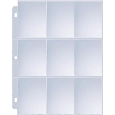 Imagem de Álbum de fotos com 3 furos e 9 compartimentos, bolso transparente para a página interna