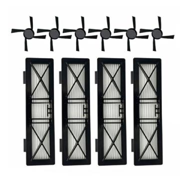 Imagem de Escova lateral do rolo principal Filtro HEPA de substituição, compatível com aspiradores robô Neato Botvac série D: D3, D5, D6, D7, D9, D10, D70E, D75, D80 e D85.(Light green)