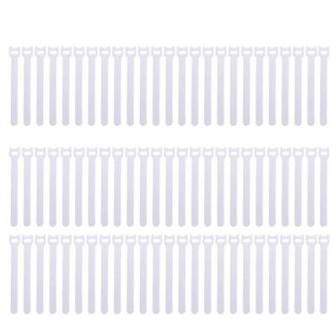 Imagem de 100 PCS Cabos de Fixação Reutilizáveis Cintas para Computador Microfone Alto-Falante Guitarra TV Nylon Organização Casa e Escritório Ecológicas