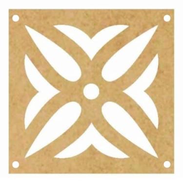 Imagem de Placas Decorativas Cobogó Divisória de Ambiente 3D em MDF 3mm placas decorativas para divisória para Casa, Home Office e Escritório(04,KIT COM 40)