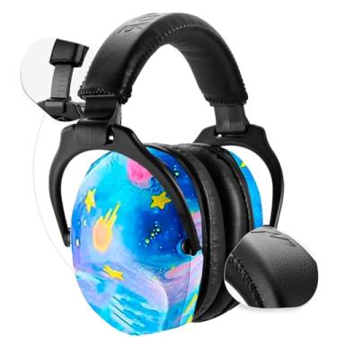 Imagem de NAUTILUS OCEAN - Abafador de Ruídos para Autismo Dobrável Azul – Protetor de Ouvido com Redução de 22dB para Conforto Sensorial Infantil e Adulto. (Planetas)