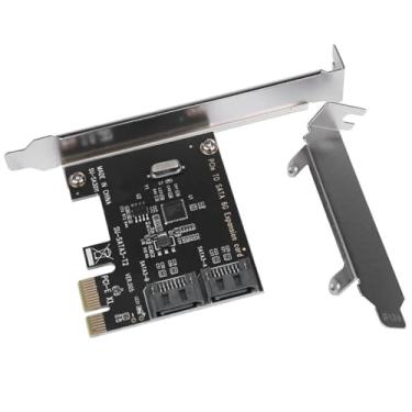 Imagem de Placa de expansão PCIE SATA, PCIE para cartão SATA de 2 portas 6Gbps SATA 3.0 controlador PCI Express adaptador de expansão