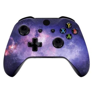 Imagem de eXtremeRate Nebula Galaxy Capa frontal acolchoada de toque macio para controle Xbox One S e Xbox One X modelo 1708 – controle não incluído