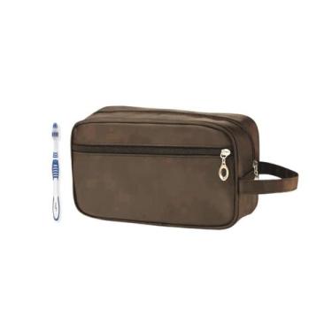 Imagem de Necessaire Forrada masculina Nylon Impermeável Com Escova - Mormino, M