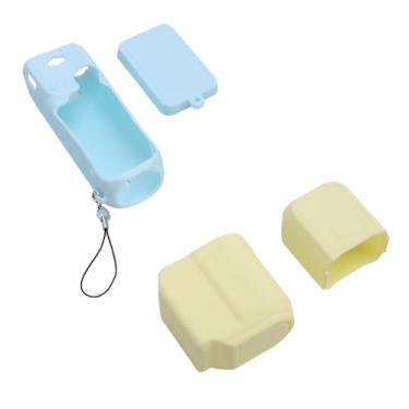 Imagem de KUIDAMOS Capa Protetora de Silicone para Câmera de Bolso, Capa Macia para Bolso 3 Acessórios, Fácil de Lavar e Usar para Entusiastas da Fotografia (de lente amarela, de corpo azul, de)