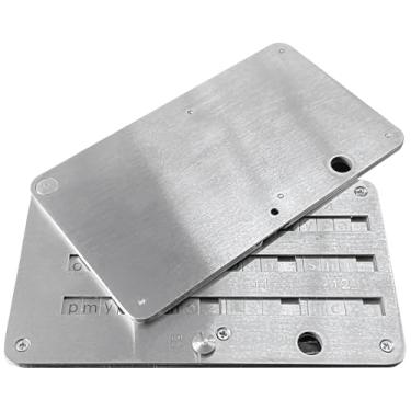 Imagem de SAFECrypto Seed Phrase Storage, placa de semente de metal de aço inoxidável para backup de 24 palavras, carteira fria à prova de fogo e à prova d'água compatível com carteiras de hardware BIP39