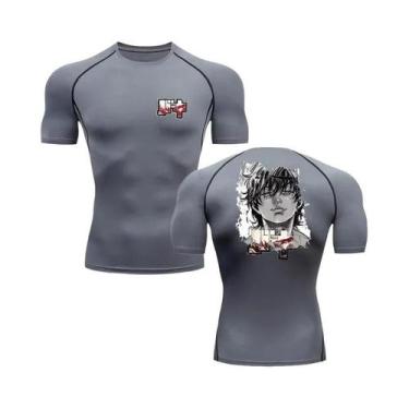 Imagem de Camiseta De Fitness Masculina Anime Baki Hanma Para Academia MMA Boxe 