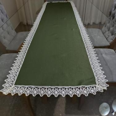 Imagem de Trilho de Mesa Decorativo Maquinetado 40x170 Varias Cores Cor:Verde - 