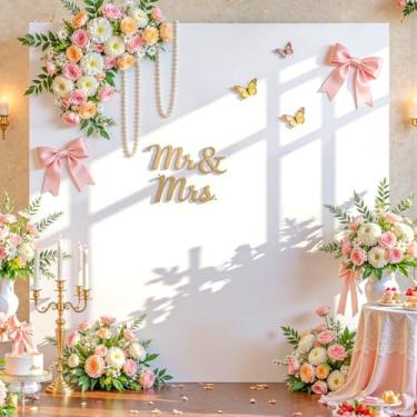 Imagem de Besutolife Capa de fundo de arco quadrado, capas de arco de elastano de 2 x 20 m, capa elástica com suporte de arco de balão para casamento, festa de aniversário, chá de bebê, cabine de fotos