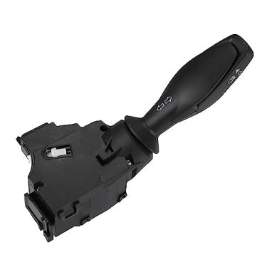 Imagem de VekAuto Interruptor de seta de carro compatível com Ford Fiesta VI 2008-2009, haste de farol preto de plástico durável