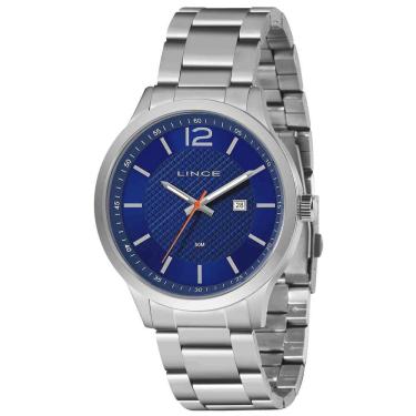 Imagem de Relógio LINCE masculino prata azul MRM4690L D2SX