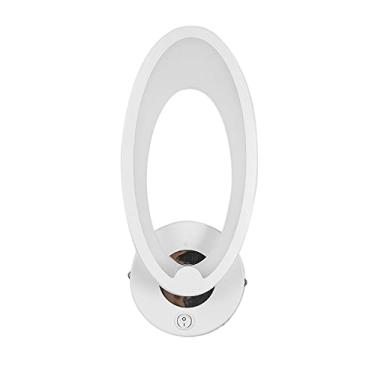 Imagem de Aplique de Parede LED Moderno para Ambientes Interiores com Interruptor ON OFF 10W Baixo Consumo Energia Lâmpada Acrílico e Ferro Quarto Corredor Esca