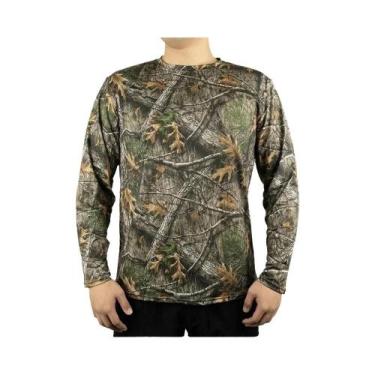 Imagem de Camisas De Pesca Masculinas De Manga Longa Em Camuflagem, Roupas Casua