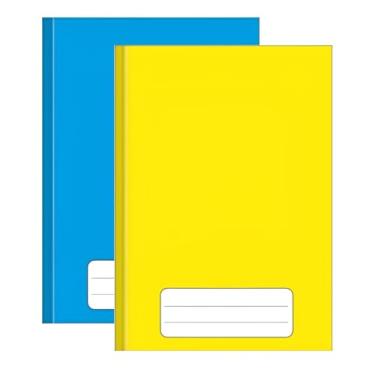 Imagem de Kit 2 Cadernos Brochura Grande Escolar Capa Dura 96 Folhas