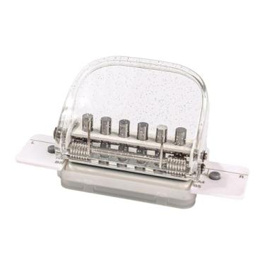 Imagem de UGPLM Perfurador de Papel para Pastas e Folhas Soltas com Bandeja de Armazenamento de Aparas, Máquina de Perfurar Portátil para Uso Doméstico, Artesanato e, Claro