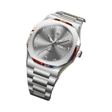 Imagem de Relógio De Pulso Masculino De Luxo À Prova d'Água POEDAGAR, Relógio De