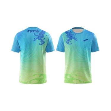 Imagem de Camiseta Masculina De Cores Vibrantes Com Estampa 3D, Secagem Rápida, 