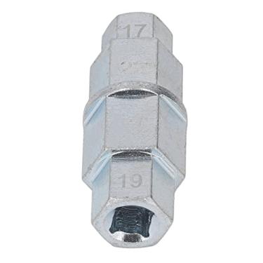 Imagem de Fesjoy Ferramenta de Roda do Eixo Dianteiro, Ferramenta de Eixo Hexagonal 17 Mm 19 Mm 22 24 para Motocicleta, Chave para Motocicletas, Aço Cromo Molibdênio Forte (Prata)