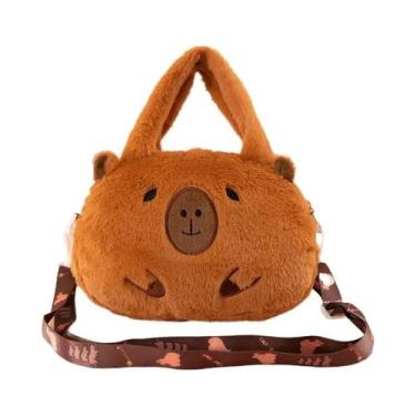 Imagem de Mochila De Pelúcia Kapibara De Grande Capacidade, Bolsa De Mão Convers